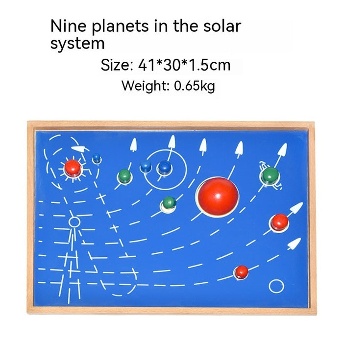 Montessori Solar System Nine Planets Eight Planets Geography Science Culture Teaching Toys Early Education Puzzle In Stock Wholesale