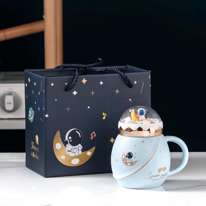 Cartoon Planet Mug Landscape Cover Ceramic