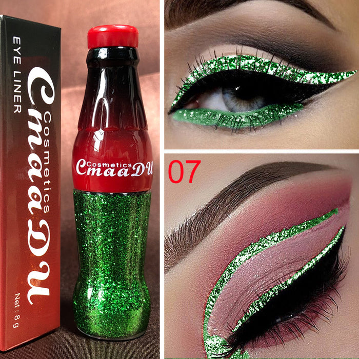 CmaaDu Color Glitter Glitter Glitter Liquid Eyeliner