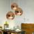 Cafe Mirror Space Electroplating Glass Chandelier Decoration Round Glass Chandelier