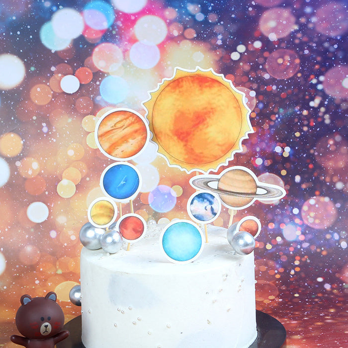 Copyright Cake Decoration Dream Planet Space Style