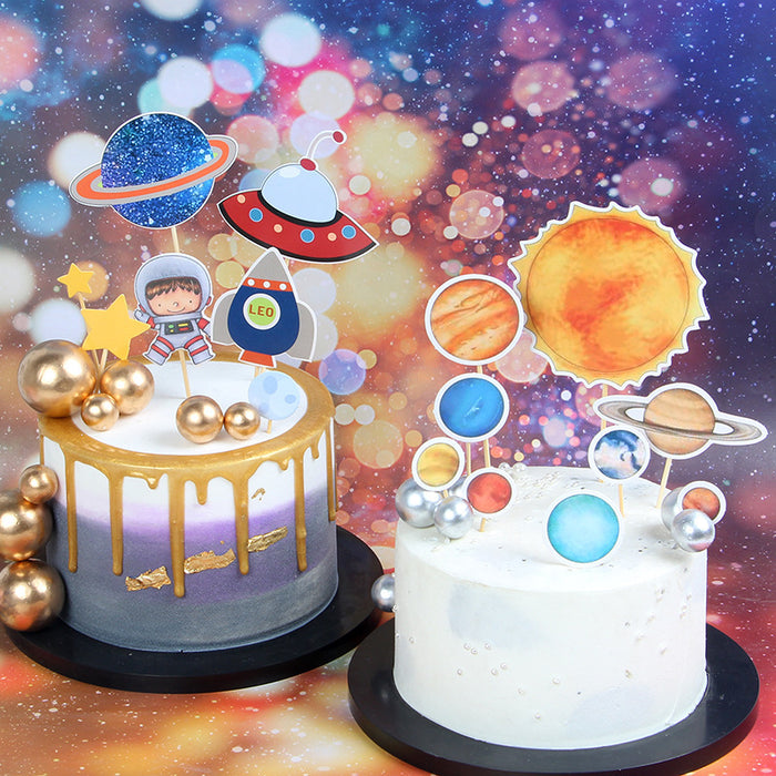 Copyright Cake Decoration Dream Planet Space Style