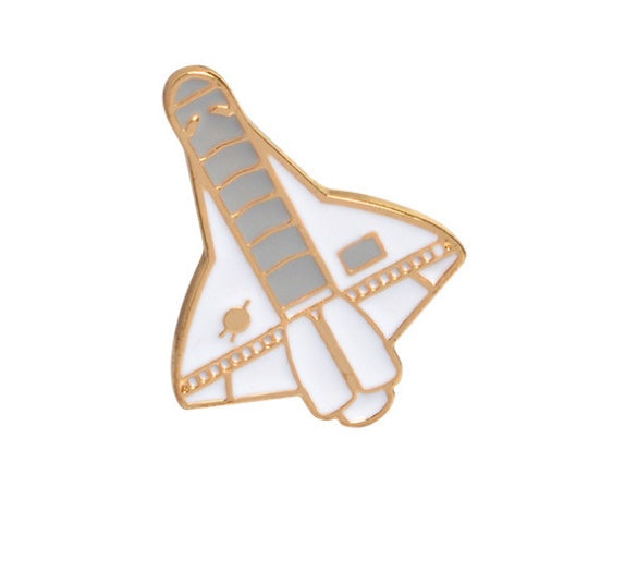 Creative airplane astronaut robot planet dripping cartoon brooch