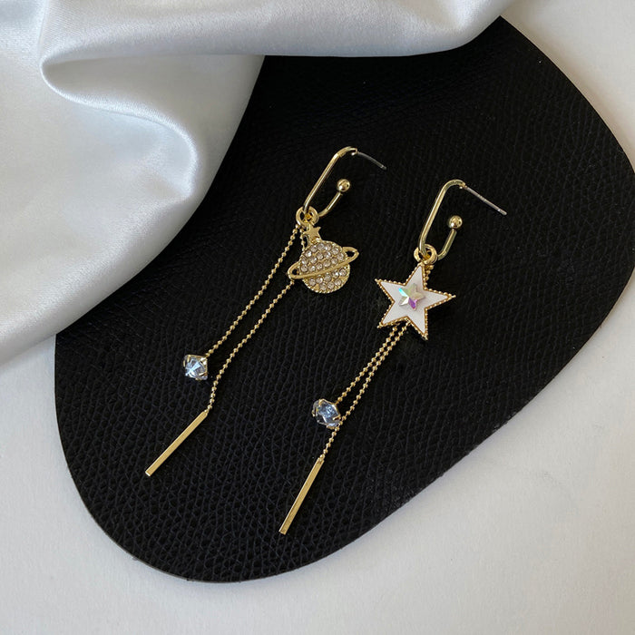 Asymmetrical Planet Earrings