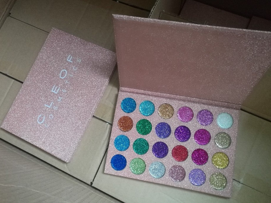 CLEOF eyeshadow 24 Shades Glitter Shimmer