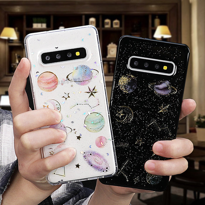 Glitter planet phone case