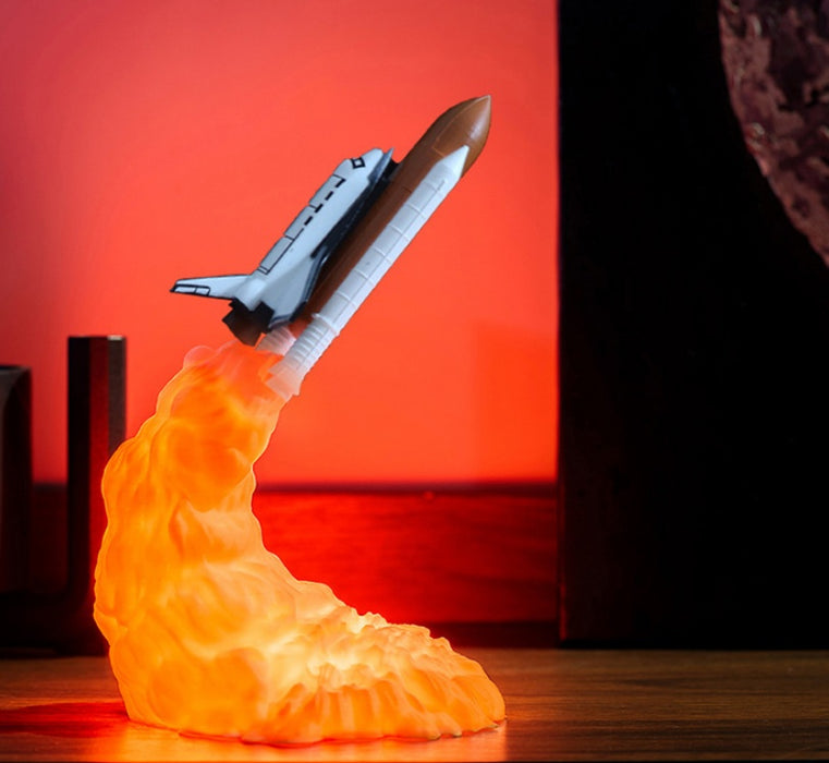 3D Print Rocket Space Shuttle Lamp Night Lamp