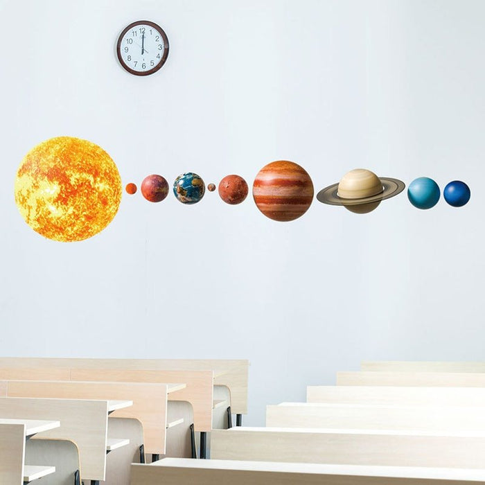 8 eight planet stickers 3d wall stickers luminous