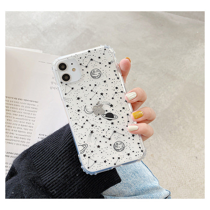 Planet Frosted Transparent Phone Case