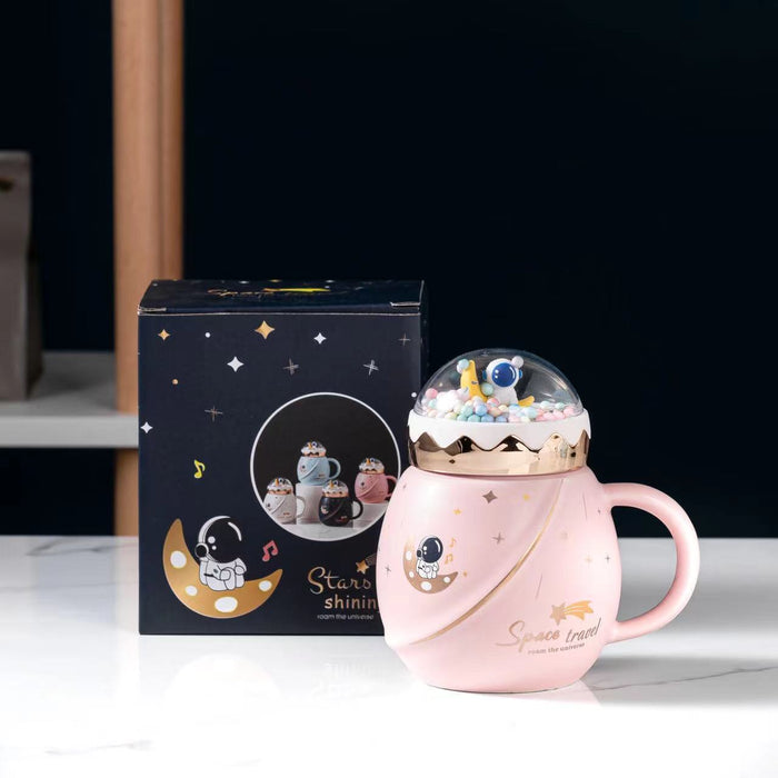 Cartoon Planet Mug Landscape Cover Ceramic