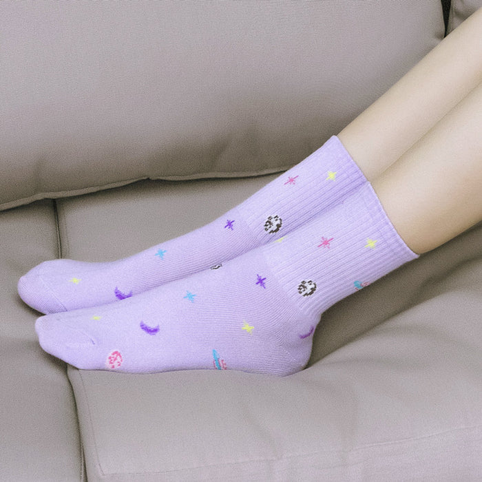 Planet Space Cartoon Women's Socks