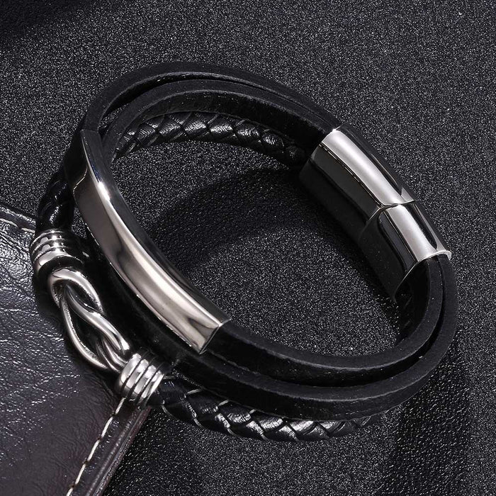 Personality Versatile Avant-Garde Leather Bracelet Jewelry