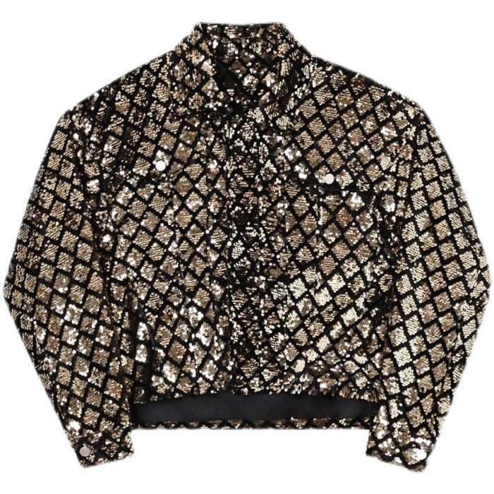 Men's Ringer Glitter Face Jacket