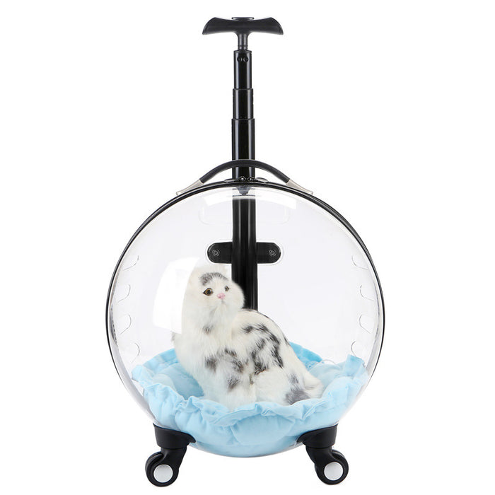 Pet Trolley Bag Cat Going Out Portable Clear Space Capsule