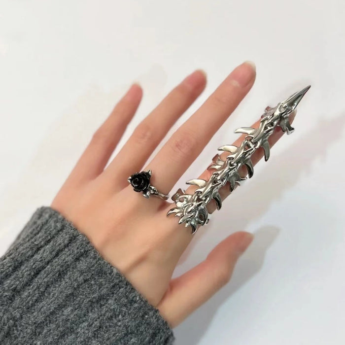 Futuristic Gothic Fashion Cold Sweet Cool Ring