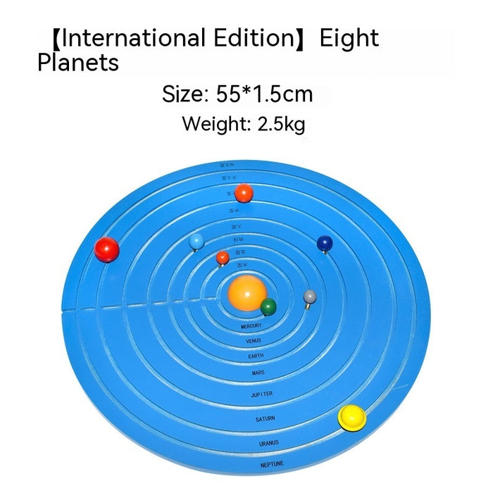 Montessori Solar System Nine Planets Eight Planets Geography Science Culture Teaching Toys Early Education Puzzle In Stock Wholesale