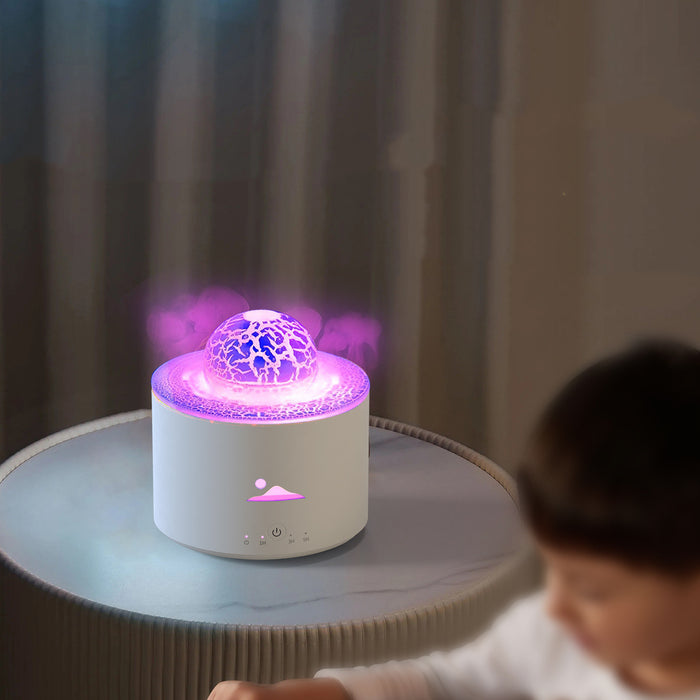 Planet Volcano Aroma Diffuser Home Bedroom Colorful Dazzling