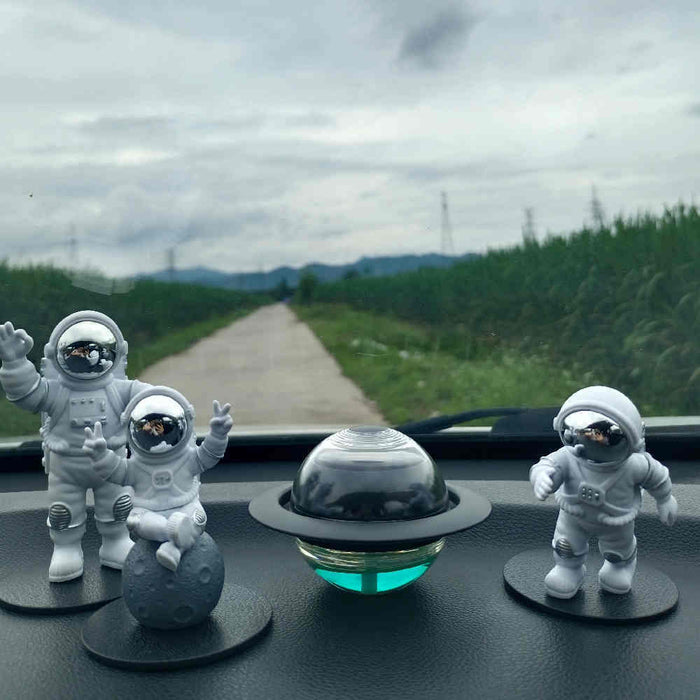 Solar Car Ornament Astronaut Planet Perfume