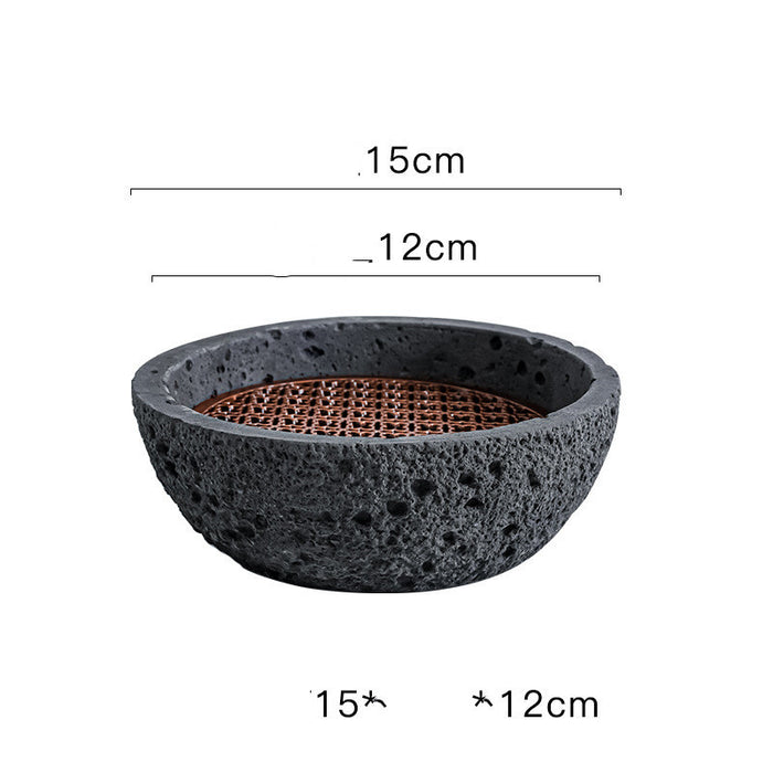 Japanese Planet Volcanic Rock Artistic Cuisine Swing Plate