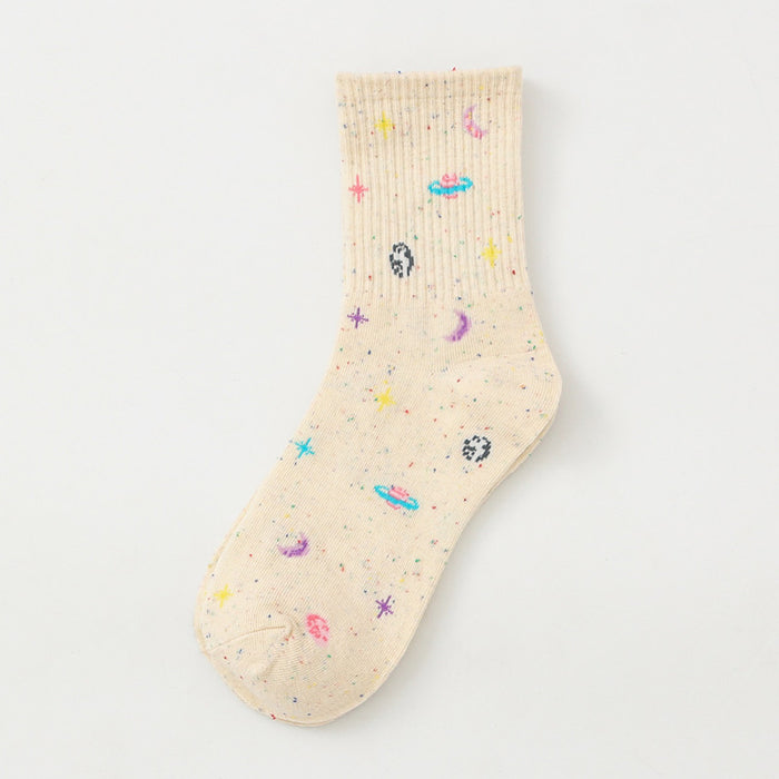 Planet Space Cartoon Women's Socks