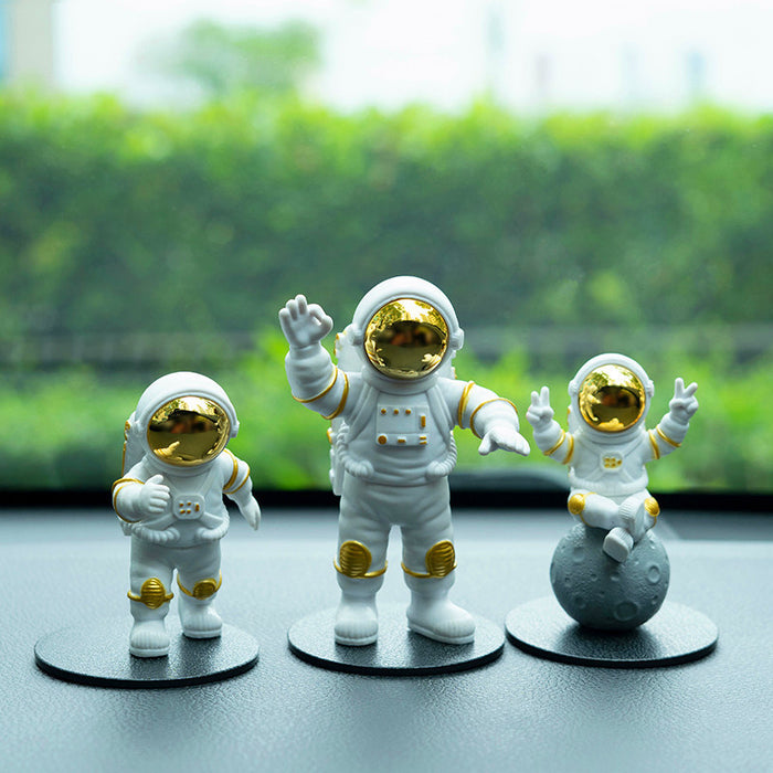 Solar Car Ornament Astronaut Planet Perfume