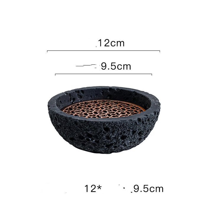 Japanese Planet Volcanic Rock Artistic Cuisine Swing Plate