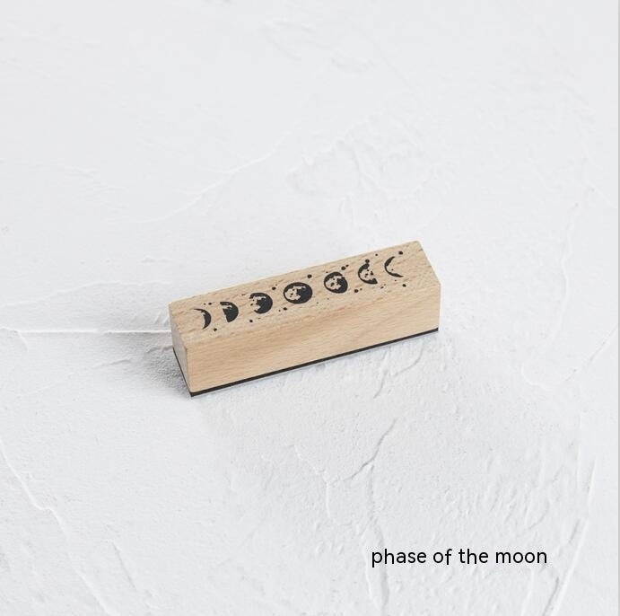 Moon Planet Decoration Rubber Stamp